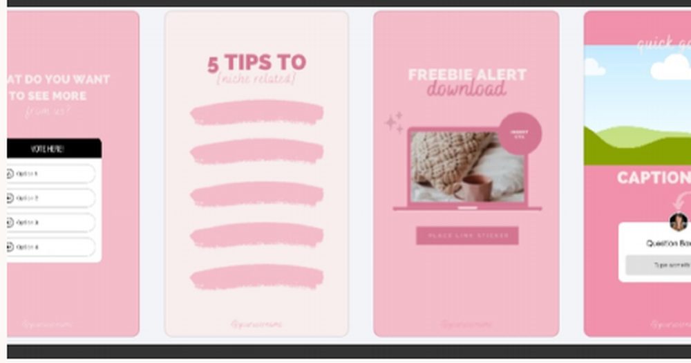 Engagement Stories preview from Pretty & Paid PLR Vault