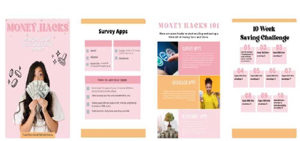Guides & eBooks preview from Pretty & Paid PLR Vault
